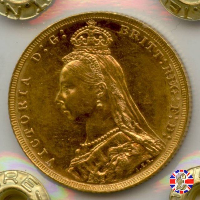 1 sovereign - tipo giubileo 1888 (London)