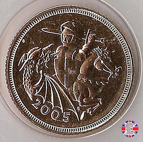 1/2 sovereign-tipo diadema anziana nuovo s.giorgio 2005 (Royal Mint, Llantrisant)