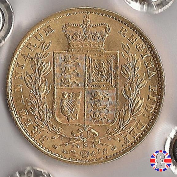 1 sovereign - secondo tipo giovane e stemma 1871 (Sydney)