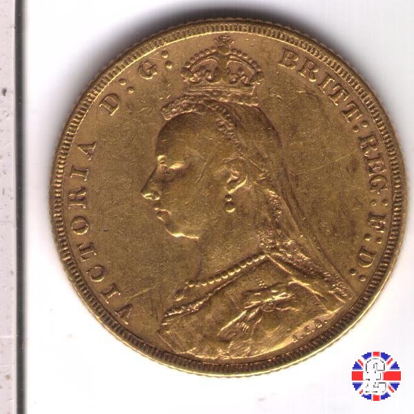 1 sovereign - tipo giubileo 1888 (Melbourne)