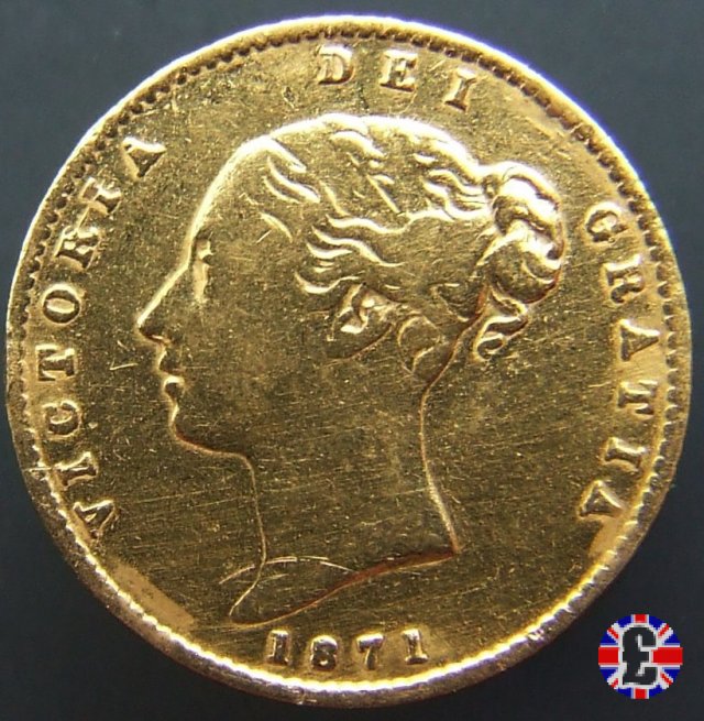 1/2 sovereign - tipo giovane 1871 (Sydney)