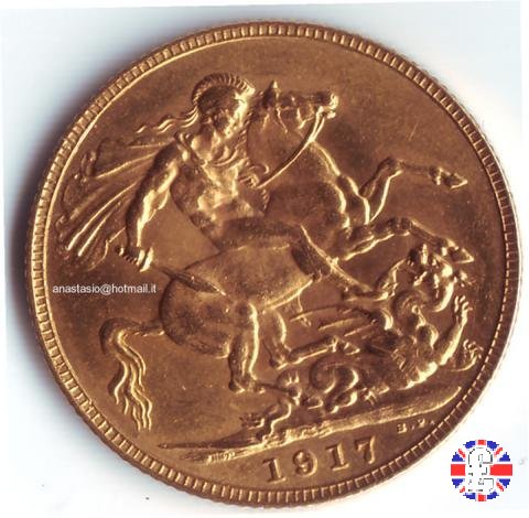 1 sovereign 1917 (London)