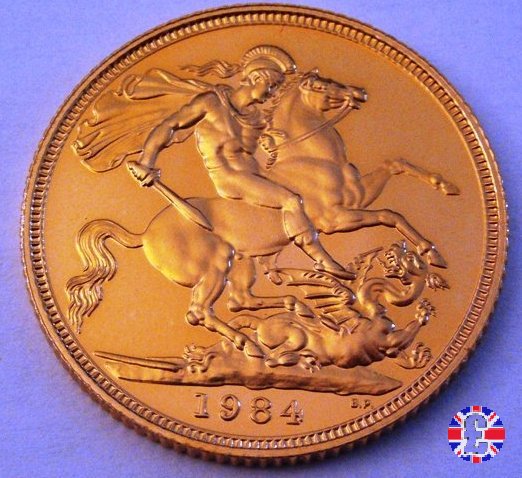 1 sovereign - tipo coronata giovane 1984 (Royal Mint, Llantrisant)