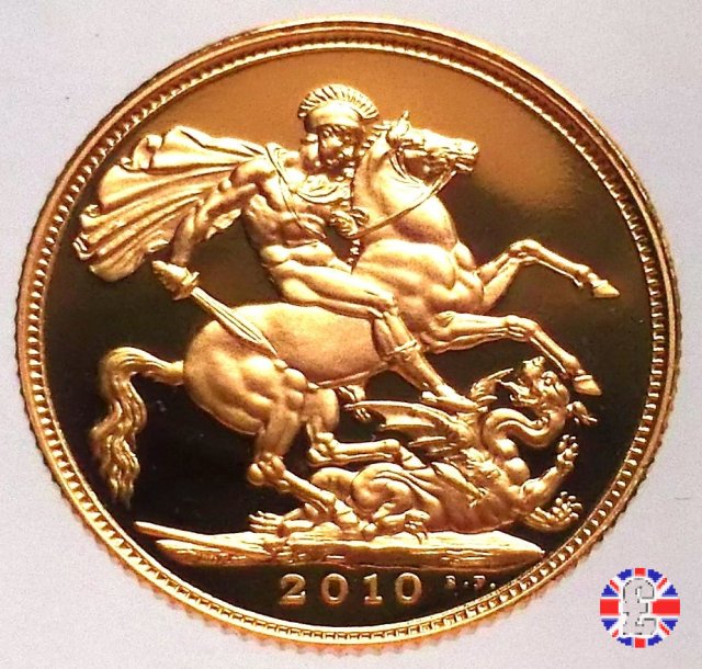 1 sovereign - tipo diadema anziana 2010 (Royal Mint, Llantrisant)