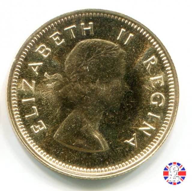 1/2 pound - Elizabeth II 1953 (Pretoria)