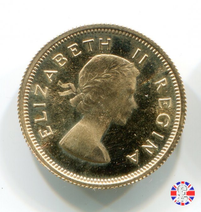 1/2 pound - Elizabeth II 1956 (Pretoria)