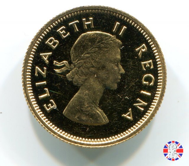 1/2 pound - Elizabeth II 1960 (Pretoria)