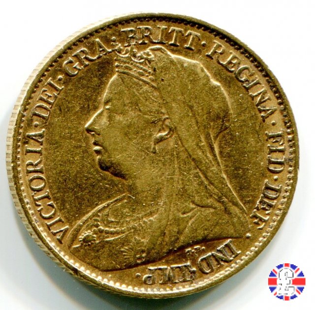 1/2 sovereign - tipo anziana velata 1894 (London)