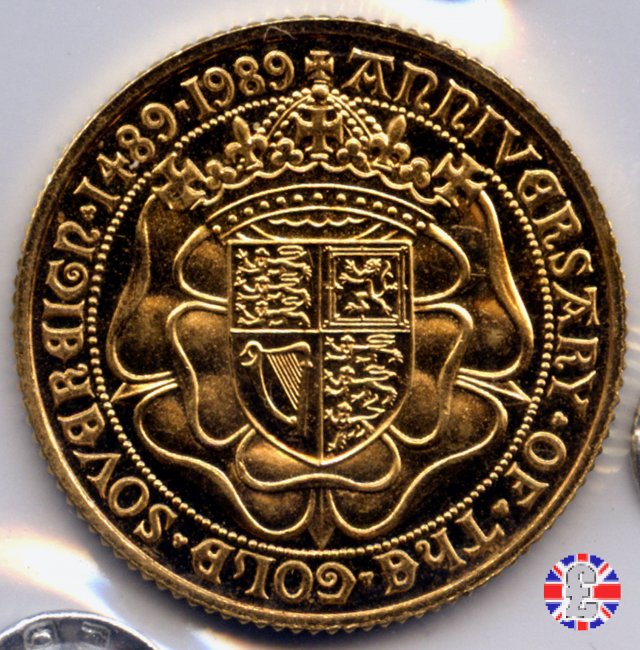 1 sovereign - tipo monarca in trono 1989 (Royal Mint, Llantrisant)