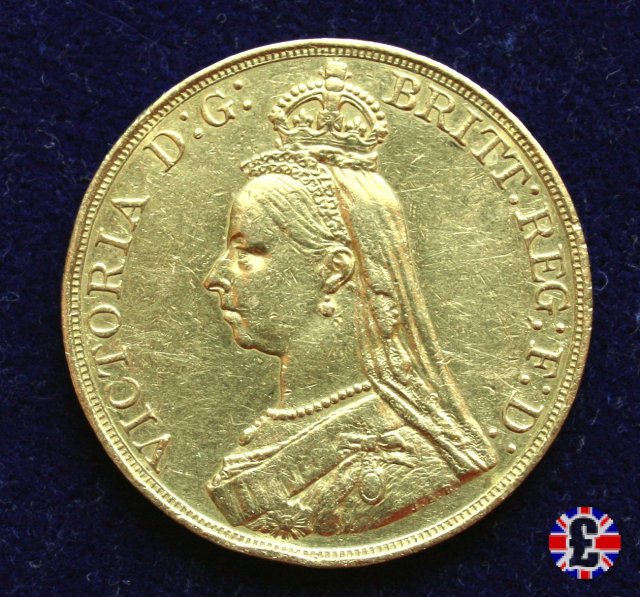 5 sovereigns - tipo giubileo 1887 (London)