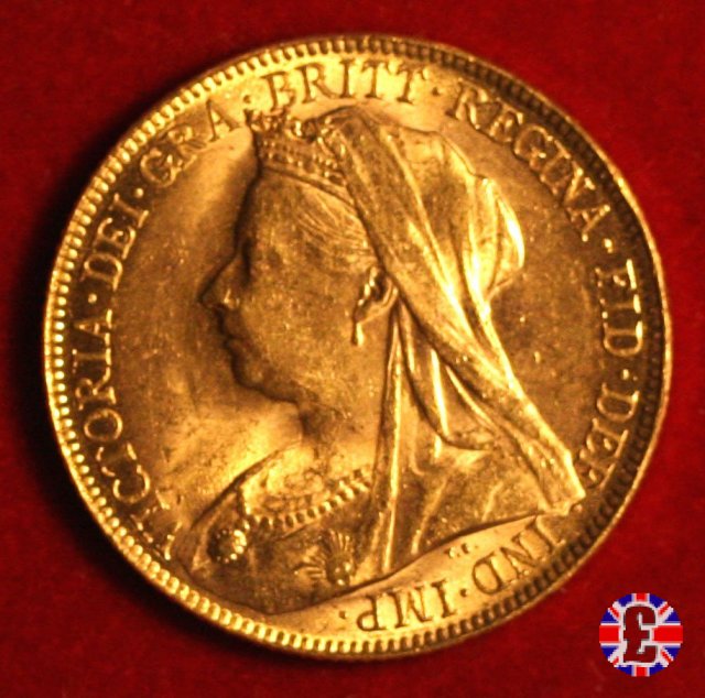 1 sovereign - tipo anziana velata 1900 (Perth)