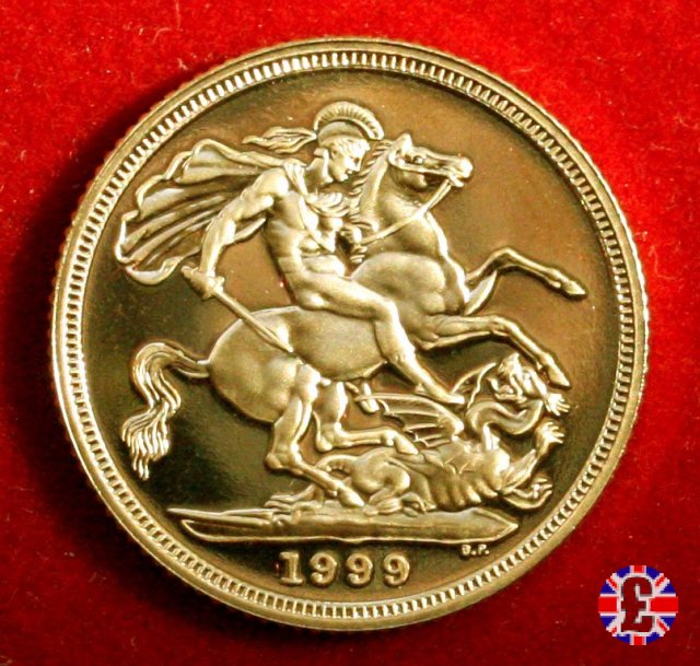 1 sovereign - tipo diadema anziana 1999 (Royal Mint, Llantrisant)