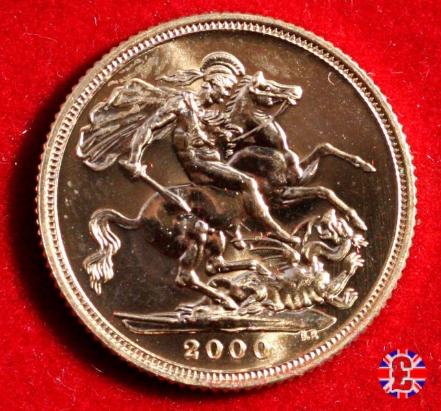 1 sovereign - tipo diadema anziana 2000 (Royal Mint, Llantrisant)