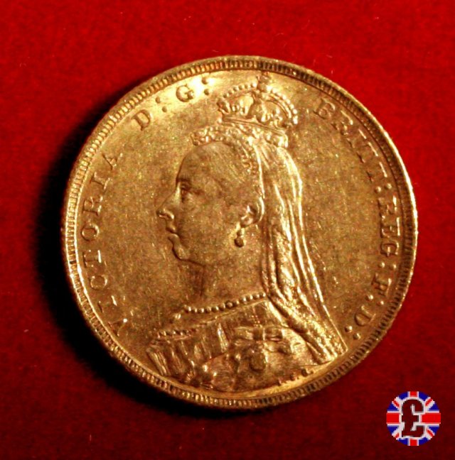 1 sovereign - tipo giubileo 1891 (Melbourne)