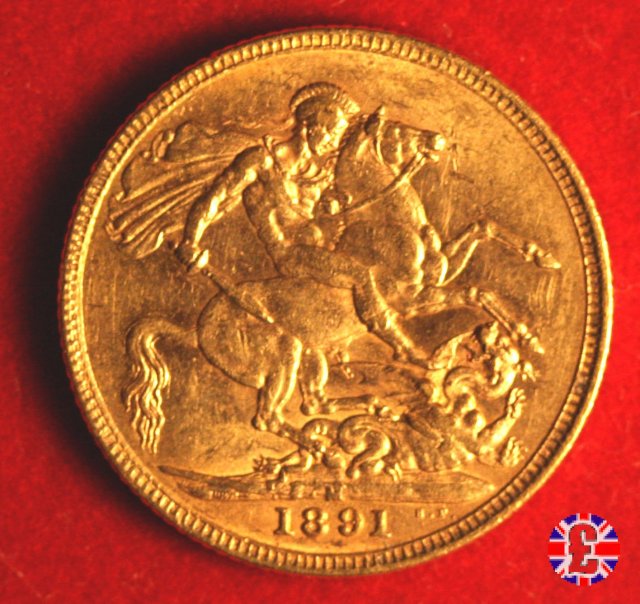 1 sovereign - tipo giubileo 1891 (Melbourne)