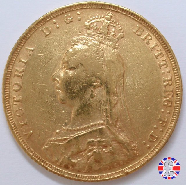 1 sovereign - tipo giubileo 1889 (London)