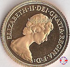 1/2 sovereign - tipo coronata giovane 1980 (Royal Mint, Llantrisant)