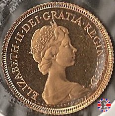 1/2 sovereign - tipo coronata giovane 1982 (Royal Mint, Llantrisant)