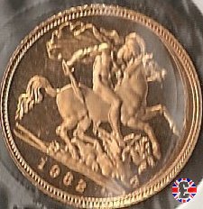 1/2 sovereign - tipo coronata giovane 1982 (Royal Mint, Llantrisant)
