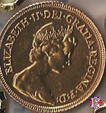 1/2 sovereign - tipo coronata giovane 1982 (Royal Mint, Llantrisant)