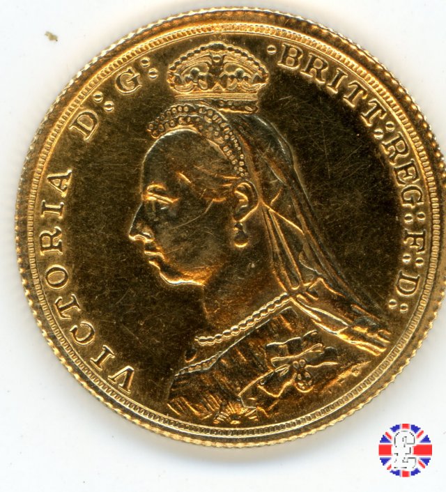 1 sovereign - tipo giubileo 1879 (London)