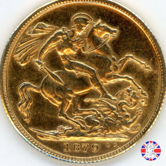 1 sovereign - tipo giubileo 1879 (London)