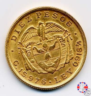 10 pesos - Republica de Colombia 1919