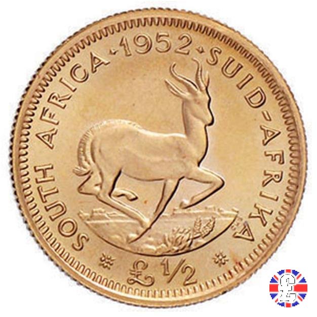 1/2 pound - George VI 1952 (Pretoria)