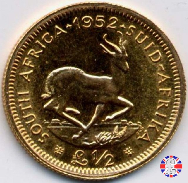 1/2 pound - George VI 1952 (Pretoria)