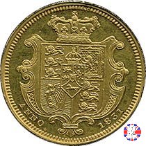 1/2 sovereign - diametro 19 1831 (London)