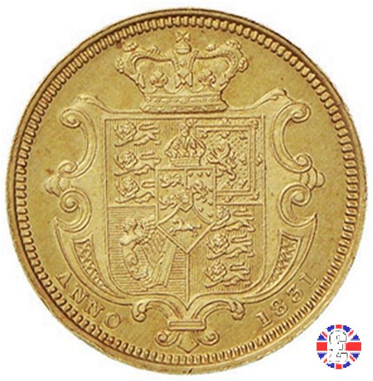 1/2 sovereign - diametro 19 1831 (London)