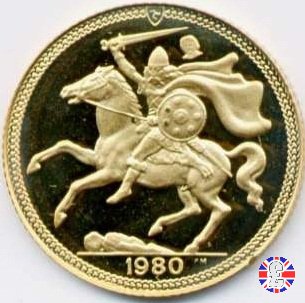 1/2 sovereign - elizabeth II 1980 (Pobjoy Mint)