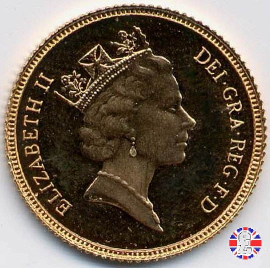 1/2 sovereign - tipo coronata anziana 1986 (Royal Mint, Llantrisant)