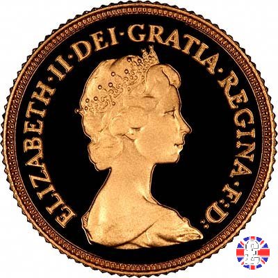 1/2 sovereign - tipo coronata giovane 1982 (Royal Mint, Llantrisant)