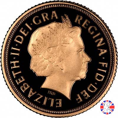 1/2 sovereign - tipo diadema anziana 2009 (Royal Mint, Llantrisant)