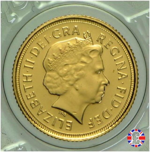 1/2 sovereign - tipo diadema anziana 2010 (Royal Mint, Llantrisant)