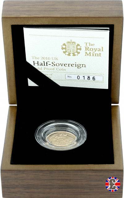 1/2 sovereign - tipo diadema anziana 2010 (Royal Mint, Llantrisant)