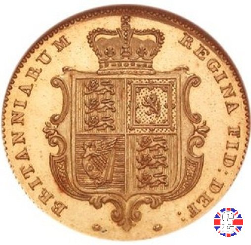 1/2 sovereign - tipo giovane 1839 (London)