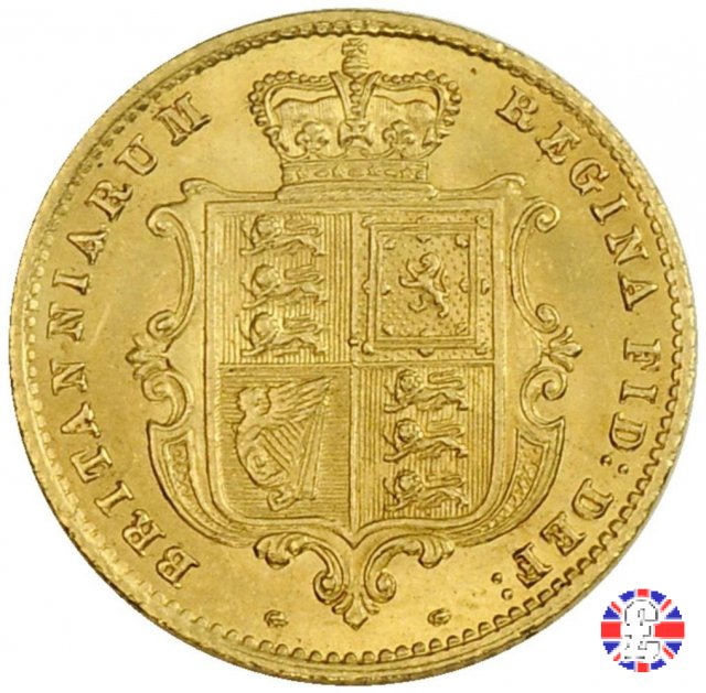 1/2 sovereign - tipo giovane 1860 (London)