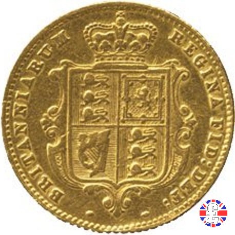 1/2 sovereign - tipo giovane 1862 (London)