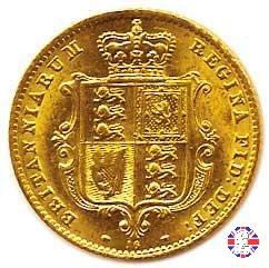 1/2 sovereign - tipo giovane 1869 (London)