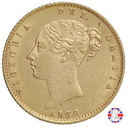 1/2 sovereign - tipo giovane 1870 (London)