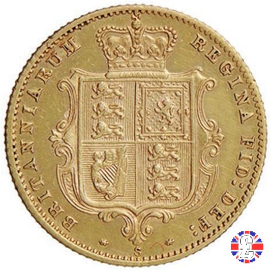 1/2 sovereign - tipo giovane 1872 (Sydney)