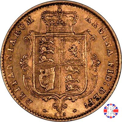 1/2 sovereign - tipo giovane 1872 (London)