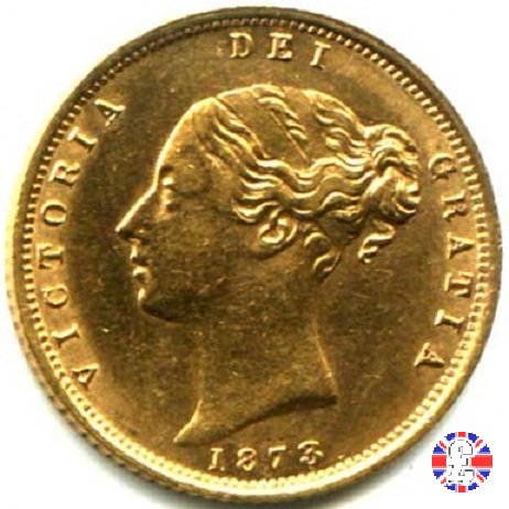 1/2 sovereign - tipo giovane 1873 (London)