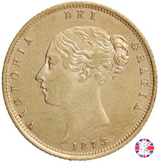 1/2 sovereign - tipo giovane 1873 (London)