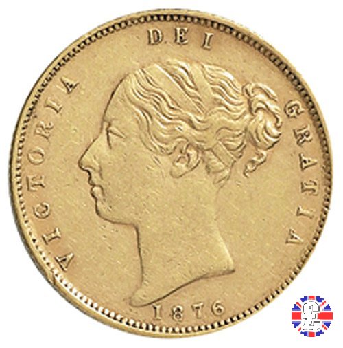 1/2 sovereign - tipo giovane 1876 (London)