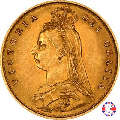 1/2 sovereign - tipo giubileo 1887 (London)