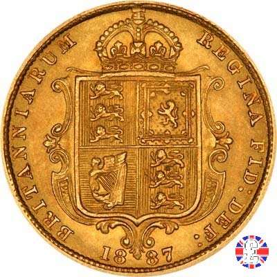 1/2 sovereign - tipo giubileo 1887 (London)