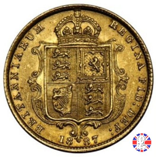 1/2 sovereign - tipo giubileo 1887 (London)